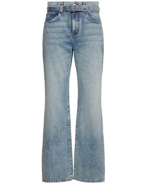 Proenza Schouler Mujer Jeans Anchos De Denim - Azul