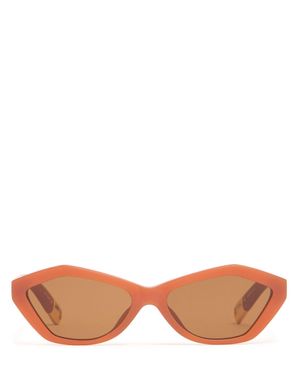 Jacquemus Donna Occhiali Da Sole Les Lunettes Bambino - Marrone