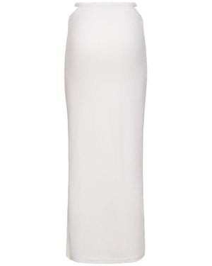 Alexander Wang Gonna maxi in cotone - Bianco