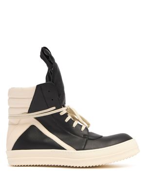 Rick Owens Uomo Sneakers High Top Geobasket - Bianco