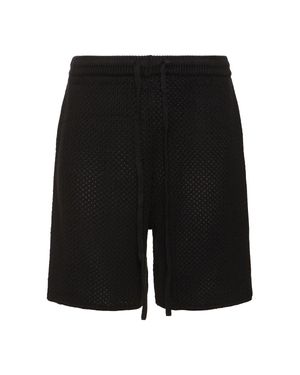 Commas Shorts crochet - Nero