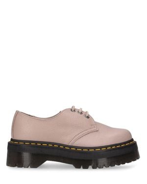 Dr. Martens Zapatos 1461 quad de piel con cordones 50mm - Gris