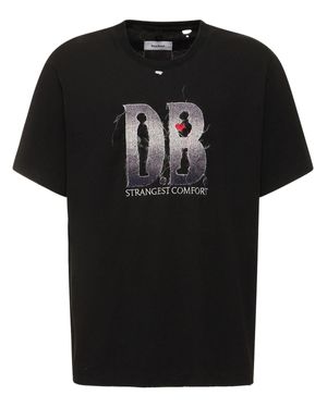 Doublet T-shirt db in cotone con logo - Nero