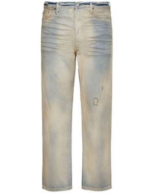Acne Studios Donna Jeans Loose Fit Carver A Vita Media - Grigio