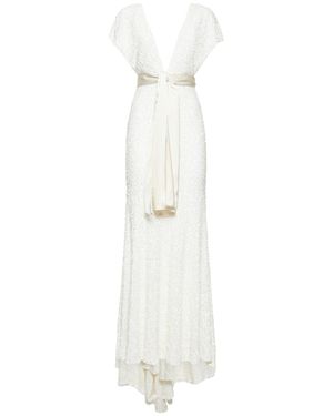 ROTATE BIRGER CHRISTENSEN Vestido maxi con decoraciones - Blanco
