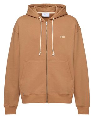 Sotf Donna Felpa Standard Con Cappuccio E Zip - Marrone