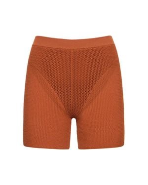 Live The Process Shorts vita alta nyx in maglia - Arancione