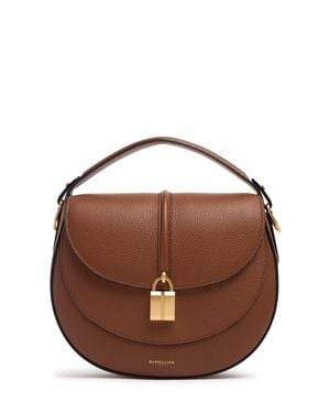 DeMellier London Femme Sac Saddle En Cuir Grainé Siena Unique - Marron