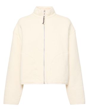 Jil Sander Giacca in pile di cotone / zip - Neutro