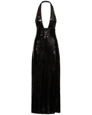 WeWoreWhat Vestito midi con paillettes - Nero