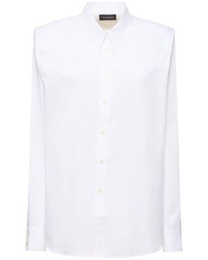 ANDAMANE Nashvelle Cotton Twill Shirt - White