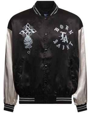 Saint Michael Chaqueta born x raised x - Negro