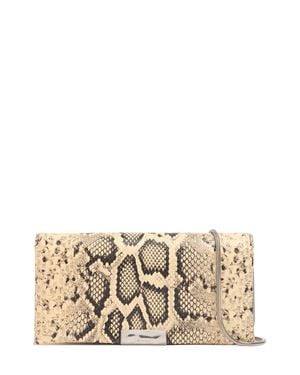 Jil Sander Mujer Bolso E/W Carnet De Piel Estampada Unique - Neutro
