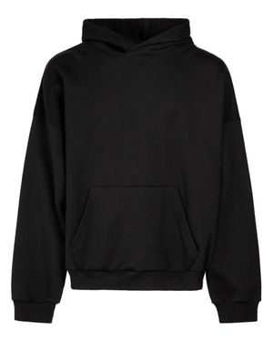 Balenciaga Felpa in cotone con cappuccio - Nero