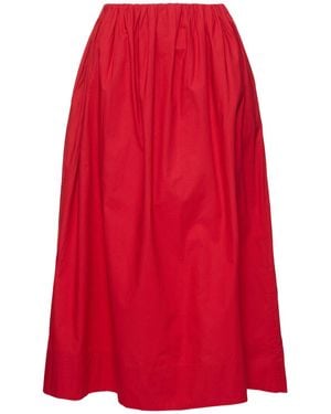 Posse Donna Gonna Midi Sylvie - Rosso