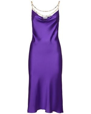 Rabanne Donna Vestito Midi - Viola