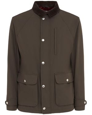 Brunello Cucinelli Nylon Blend 3-Pocket Jacket - Brown