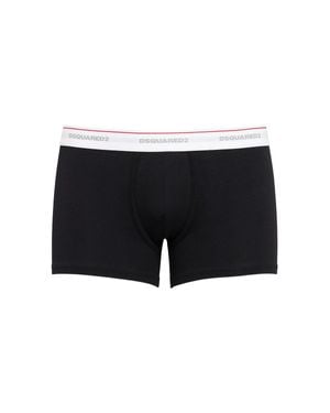 DSquared² Hombre Paquete De 3 Calzoncillos De Algodón - Negro