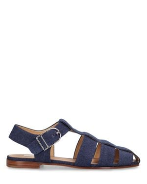 Gabriela Hearst Sandalias pescador de denim 10mm - Azul