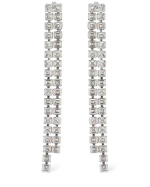 Rosantica Orecchini vetro con cristalli - Bianco