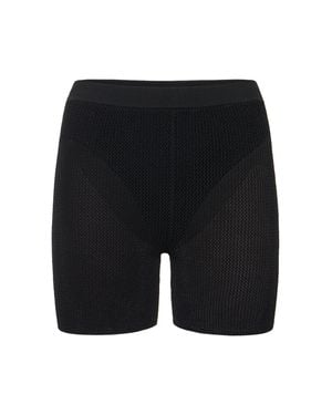 Live The Process Nyx Knitted High Waist Shorts - Black