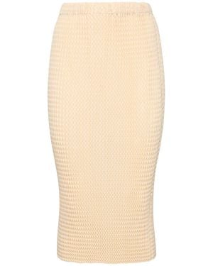 Issey Miyake Donna Gonna Midi - Neutro