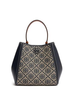 Tory Burch Donna Borsa A Secchiello Piccola Mcgraw T Monogram - Nero
