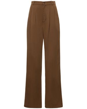 Reformation Pantalon en mason - Marron