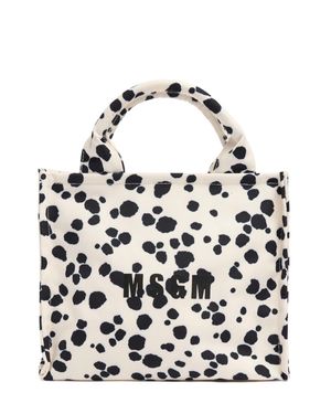 MSGM Mujer Bolso Pequeño Monogram Unique - Blanco