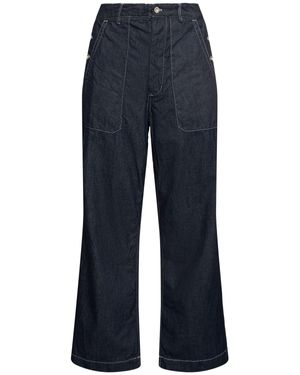 C.P. Company Uomo Denim 3/1 Loose Pants - Blu