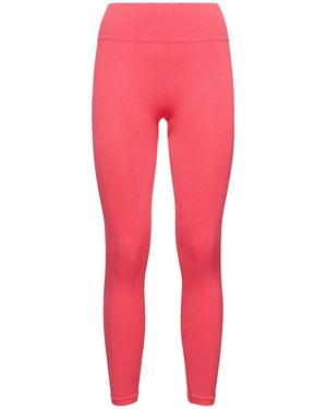 PRISM Squared Mujer Leggings Awaken De Punto Acanalado 7/8 Unique - Rojo