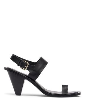 A.Emery Sandali leland in pelle 85mm - Nero