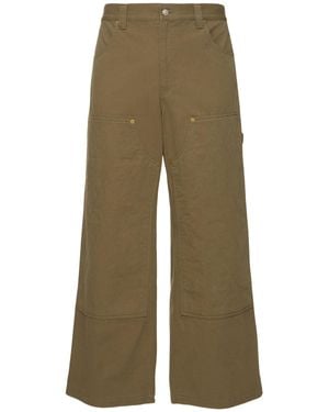 AFTER PRAY Uomo Pantaloni Ampi Carpenter - Verde