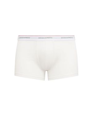 DSquared² Hombre Paquete De 3 Calzoncillos De Algodón - Blanco