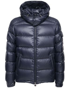 Moncler Piumino maya in nylon laqué - Blu