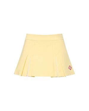 CASABLANCA Minigonna in twill stretch - Neutro