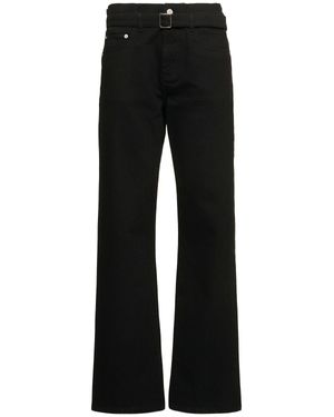 Proenza Schouler Mujer Jeans Rectos De Talle Alto - Azul