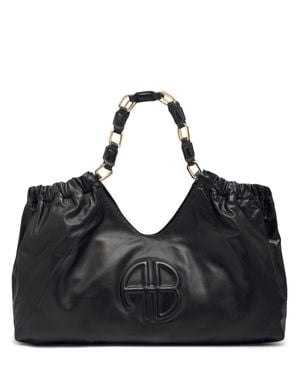 Anine Bing Borsa shopping kate in pelle - Nero