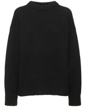 The Row Maglia ophelia in lana e cashmere - Nero