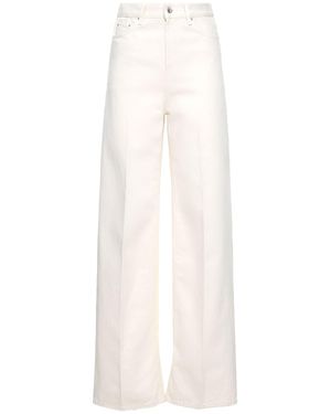 TOTEME Jeans larghi in denim di cotone - Neutro