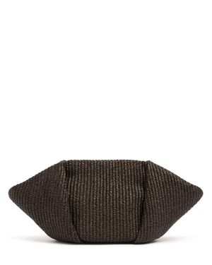 Brunello Cucinelli Mujer Clutch Pequeño De Rafia Unique - Marrón