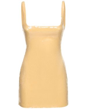 16Arlington Vestito sior con paillettes - Giallo