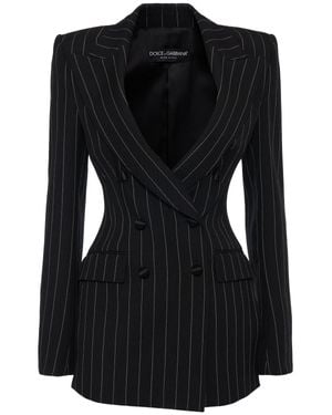 Dolce & Gabbana Donna Blazer Gessato - Nero