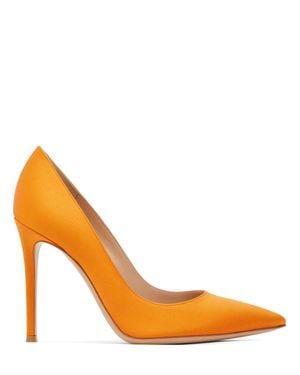 Gianvito Rossi Décolleté gianvito in raso 105mm - Arancione