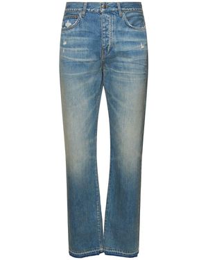 Amiri Jeans dritti in denim di cotone - Blu