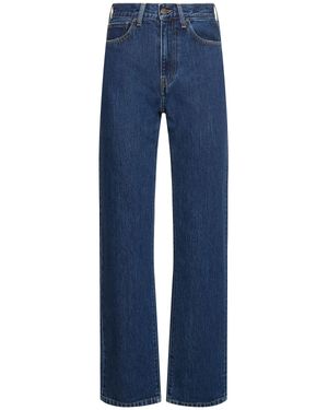Carhartt Donna Jeans Dritti Vita Alta Noxon - Blu