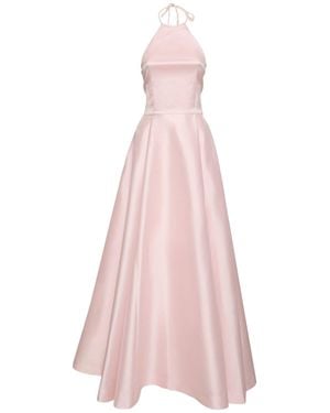 Bernadette Antwerp Delilah Taffeta Long Dress - Pink