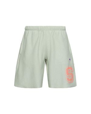 Champion Hombre Shorts De Mezcla De Algodón - Blanco