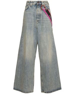 Balenciaga Donna Jeans Baggy Charms - Grigio