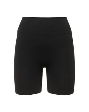 PRISM Squared Mujer Shorts Ciclistas Acanalados Unique - Negro